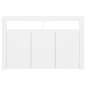 Preview: Sideboard mit LED-Leuchten Weiß 115,5x30x75 cm
