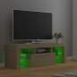 Preview: TV-Schrank mit LED-Leuchten Sonoma-Eiche 120x35x40 cm