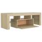 Preview: TV-Schrank mit LED-Leuchten Sonoma-Eiche 120x35x40 cm