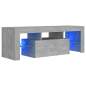 Preview:  TV-Schrank mit LED-Beleuchtung Betongrau 120x35x40 cm