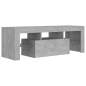 Preview:  TV-Schrank mit LED-Beleuchtung Betongrau 120x35x40 cm