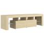 Preview:  TV-Schrank mit LED-Beleuchtung Sonoma-Eiche 140x36,5x40 cm