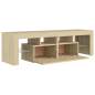 Preview:  TV-Schrank mit LED-Beleuchtung Sonoma-Eiche 140x36,5x40 cm