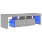 Preview:  TV-Schrank mit LED-Beleuchtung Betongrau 140x36,5x40 cm