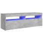 Preview:  TV-Schrank mit LED-Beleuchtung Betongrau 120x35x40 cm