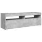 Preview:  TV-Schrank mit LED-Beleuchtung Betongrau 120x35x40 cm