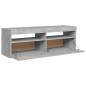 Preview:  TV-Schrank mit LED-Beleuchtung Betongrau 120x35x40 cm