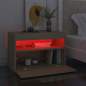 Preview: TV-Schränke LED-Leuchten 2 Stk. Sonoma-Eiche 60x35x40 cm