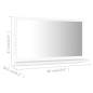Preview:  Badspiegel Weiß 60x10,5x37 cm Holzwerkstoff