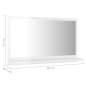 Preview:  Badspiegel Hochglanz-Weiß 60x10,5x37 cm Holzwerkstoff
