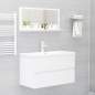 Preview:  Badspiegel Hochglanz-Weiß 80x10,5x37 cm Holzwerkstoff