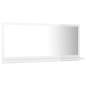Preview:  Badspiegel Hochglanz-Weiß 80x10,5x37 cm Holzwerkstoff