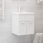 Preview:  Waschbeckenunterschrank Weiß 41x38,5x46 cm Holzwerkstoff