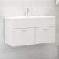 Preview:  Waschbeckenunterschrank Weiß 90x38,5x46 cm Holzwerkstoff