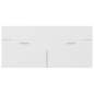 Preview:  Waschbeckenunterschrank Weiß Sonoma-Eiche 100x38,5x46 cm