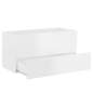 Preview:  Waschbeckenunterschrank Hochglanz-Weiß 90x38,5x45 cm