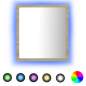 Preview:  LED-Badspiegel Sonoma-Eiche 40x8,5x37 cm Acryl