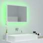 Preview:  LED-Badspiegel Weiß 60x8,5x37 cm Acryl