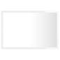 Preview:  LED-Badspiegel Hochglanz-Weiß 60x8,5x37 cm Acryl