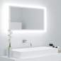 Preview:  LED-Badspiegel Weiß 80x8,5x37 cm Acryl