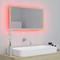 Preview:  LED-Badspiegel Sonoma-Eiche 80x8,5x37 cm Acryl