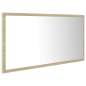 Preview:  LED-Badspiegel Sonoma-Eiche 90x8,5x37 cm Acryl