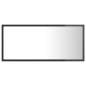 Preview:  LED-Badspiegel Hochglanz-Grau 90x8,5x37 cm Acryl