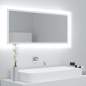 Preview:  LED-Badspiegel Weiß 100x8,5x37 cm Acryl