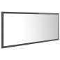 Preview:  LED-Badspiegel Hochglanz-Grau 100x8,5x37 cm Acryl