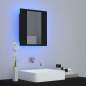Preview:  LED-Bad-Spiegelschrank Schwarz 40x12x45 cm Acryl