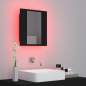 Preview:  LED-Bad-Spiegelschrank Schwarz 40x12x45 cm Acryl