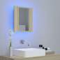 Preview:  LED-Bad-Spiegelschrank Sonoma-Eiche 40x12x45 cm Acryl