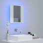 Preview:  LED-Bad-Spiegelschrank Hochglanz-Weiß 40x12x45 cm Acryl