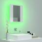 Preview:  LED-Bad-Spiegelschrank Hochglanz-Weiß 40x12x45 cm Acryl