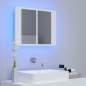 Preview:  LED-Bad-Spiegelschrank Weiß 60x12x45 cm Acryl