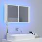 Preview:  LED-Bad-Spiegelschrank Weiß 80x12x45 cm Acryl