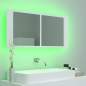 Preview:  LED-Bad-Spiegelschrank Weiß 100x12x45 cm Acryl
