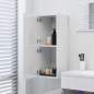 Preview:  Badezimmerschrank Hochglanz-Weiß 30x30x80 cm Holzwerkstoff