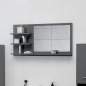 Preview:  Badspiegel Hochglanz-Grau 90x10,5x45 cm Holzwerkstoff