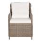 Preview:  7-tlg. Garten-Essgruppe Poly Rattan Braun