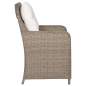 Preview:  7-tlg. Garten-Essgruppe Poly Rattan Braun