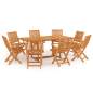 Preview:  9-tlg. Garten-Essgruppe Massivholz Teak