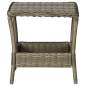 Preview:  3-tlg. Garten-Lounge-Set mit Auflagen Poly Rattan Braun