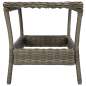 Preview:  3-tlg. Garten-Lounge-Set mit Auflagen Poly Rattan Braun