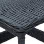 Preview:  2-tlg. Garten-Lounge-Set mit Auflagen Poly Rattan Dunkelgrau