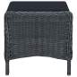 Preview:  2-tlg. Garten-Lounge-Set mit Auflagen Poly Rattan Dunkelgrau