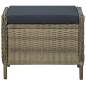 Preview:  2-tlg. Garten-Lounge-Set mit Auflagen Poly Rattan Braun