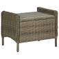 Preview:  3-tlg. Garten-Lounge-Set mit Auflagen Poly Rattan Braun