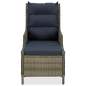 Preview:  3-tlg. Garten-Lounge-Set mit Auflagen Poly Rattan Braun