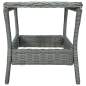 Preview:  3-tlg. Garten-Lounge-Set mit Auflagen Poly Rattan Hellgrau